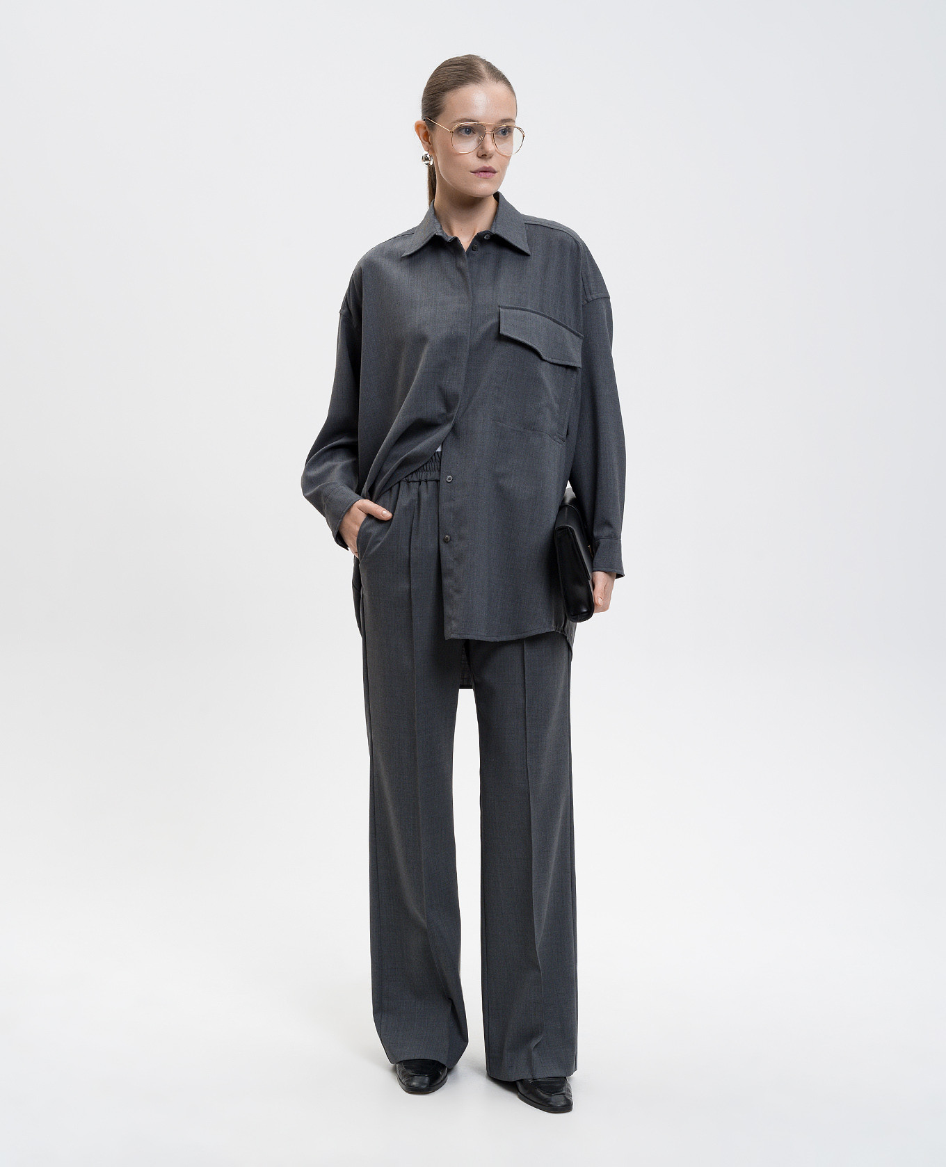 Grey REVERE wool trousers Max & Co 2