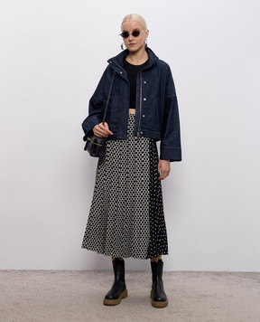 Max & Co Black polka dot pleated skirt MCORICAMO