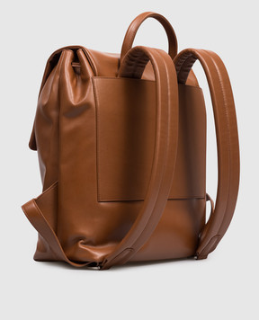 Marsell Brown leather backpack Patta MB0430P010
