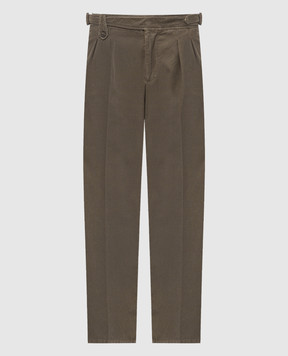 Brunello Cucinelli Green corduroy pants M279NM5010