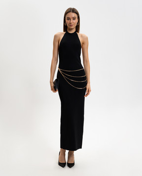 Herve Leger Black dress SYBIL with chain 46HLT8551197
