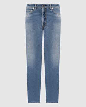 Peserico Blue jeans with logo patch R54717L91Q04360