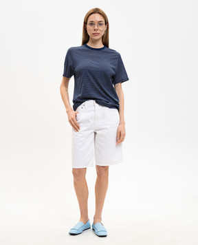 CITIZENS OF HUMANITY Court white denim Bermuda shorts 22821248