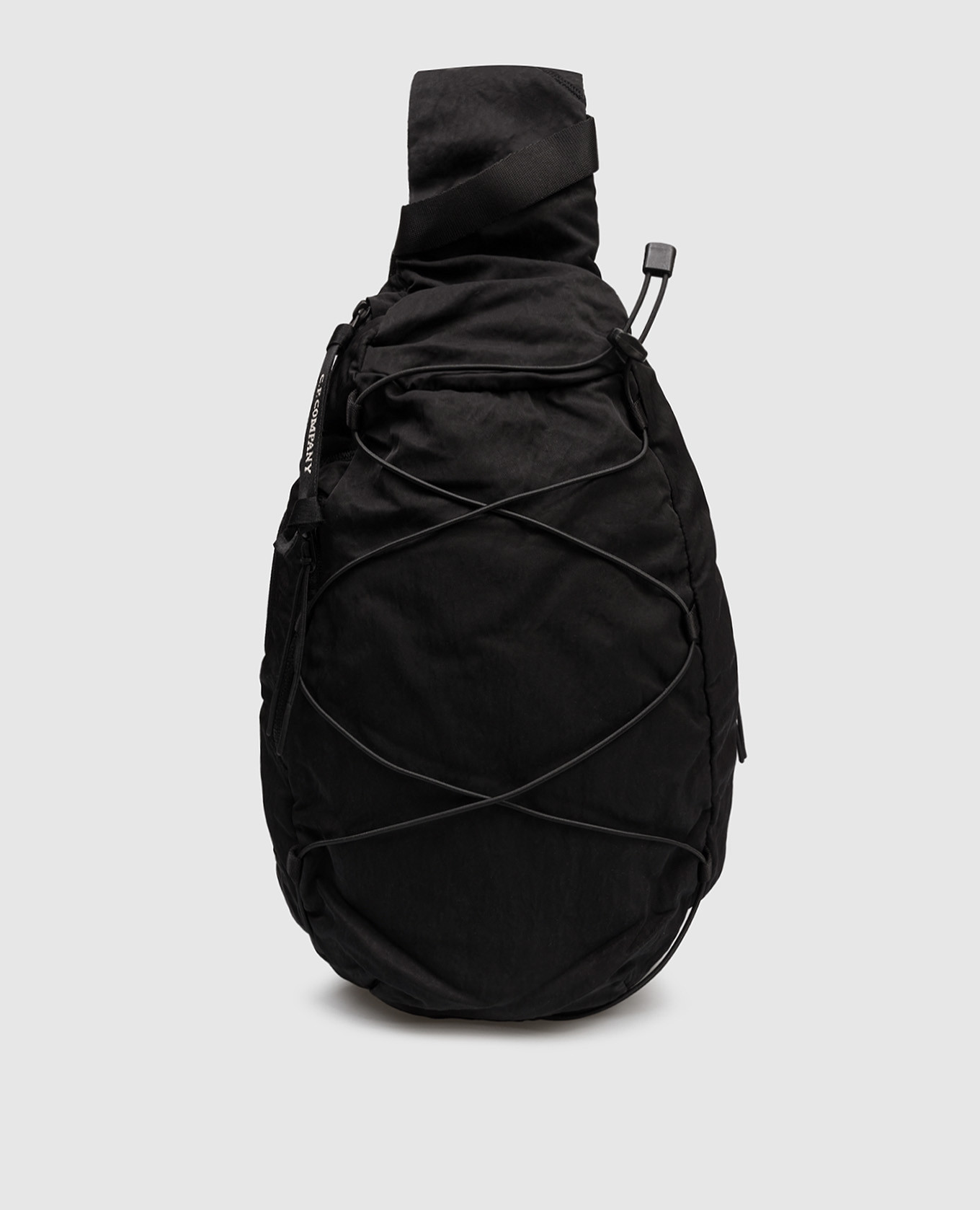 

Black sling bag with logo patch C.P. Company