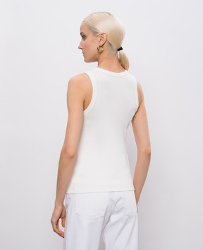 JOSEPH White ribbed top Yeux JF009683