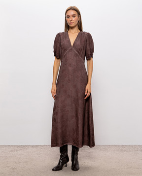 Max & Co Brown patterned dress MCOFILM