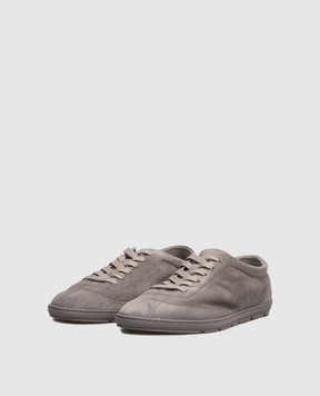 Brunello Cucinelli Gray suede sneakers MZUCAHN345