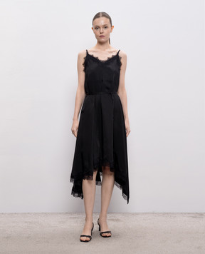 Juun.j Black dress with lace JW6271W045