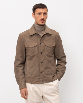 Peserico Brown suede jacket R52264C03CC550