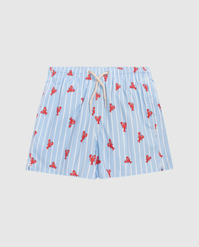 MC2 SAINT BARTH Children's blue Jean swim shorts JEA002207497L
