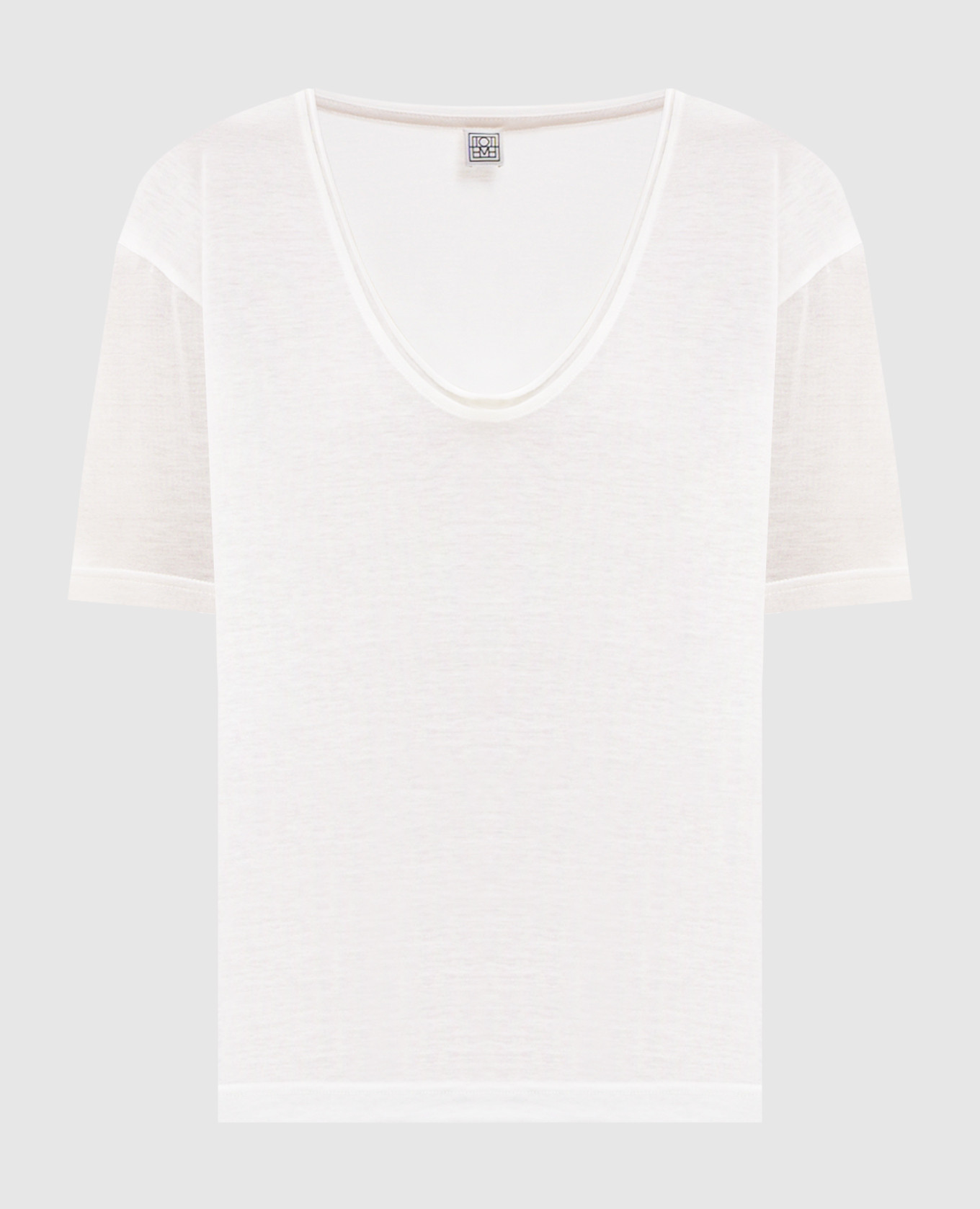 Ivory silk T-shirt