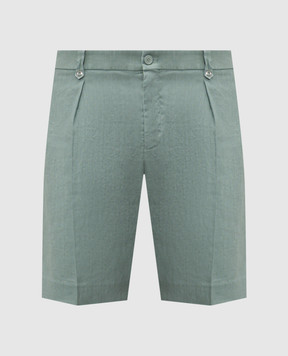 Stefano Ricci Green linen shorts M1T6100180LCTL1U