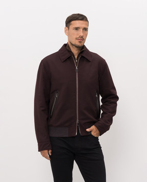 ISAIA Burgundy wool jacket SX732494370