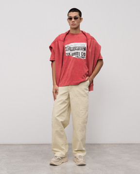 Off-White Beige cargo pants 44MCF04EF5F001
