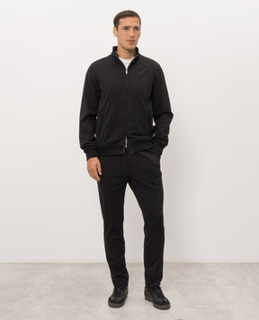 MooRER Black CRISPIN TUTA tracksuit CRISPINTUTAJ