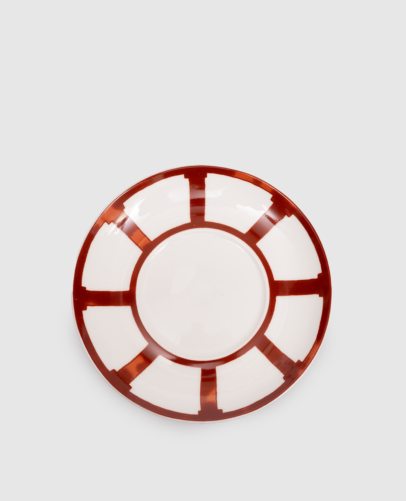 

White porcelain saucer for coffee cup Venezia Geminiano Cozzi 1765