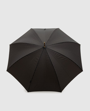 Pasotti Leopardized Panther Black Umbrella Cane with Swarovski Crystals OMITUO479RASO62771K82