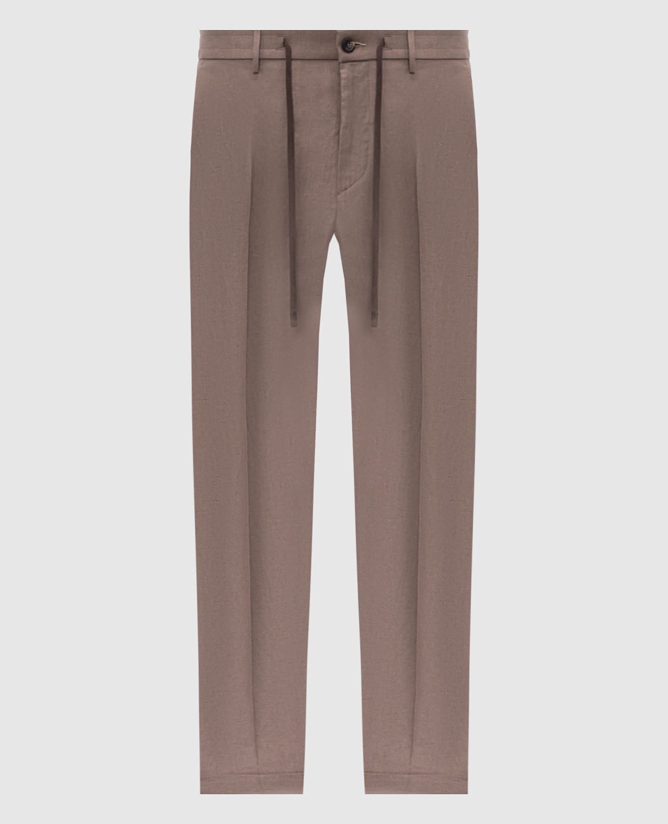 

Brown linen pants Peserico