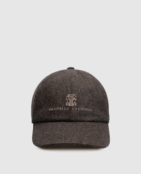 Brunello Cucinelli Brown wool cap M038P9850