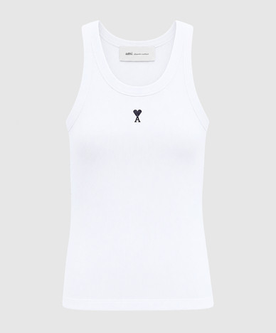 White ribbed T-shirt