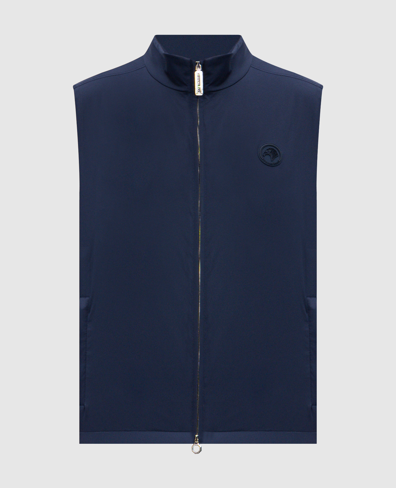 

Blue vest with logo Stefano Ricci