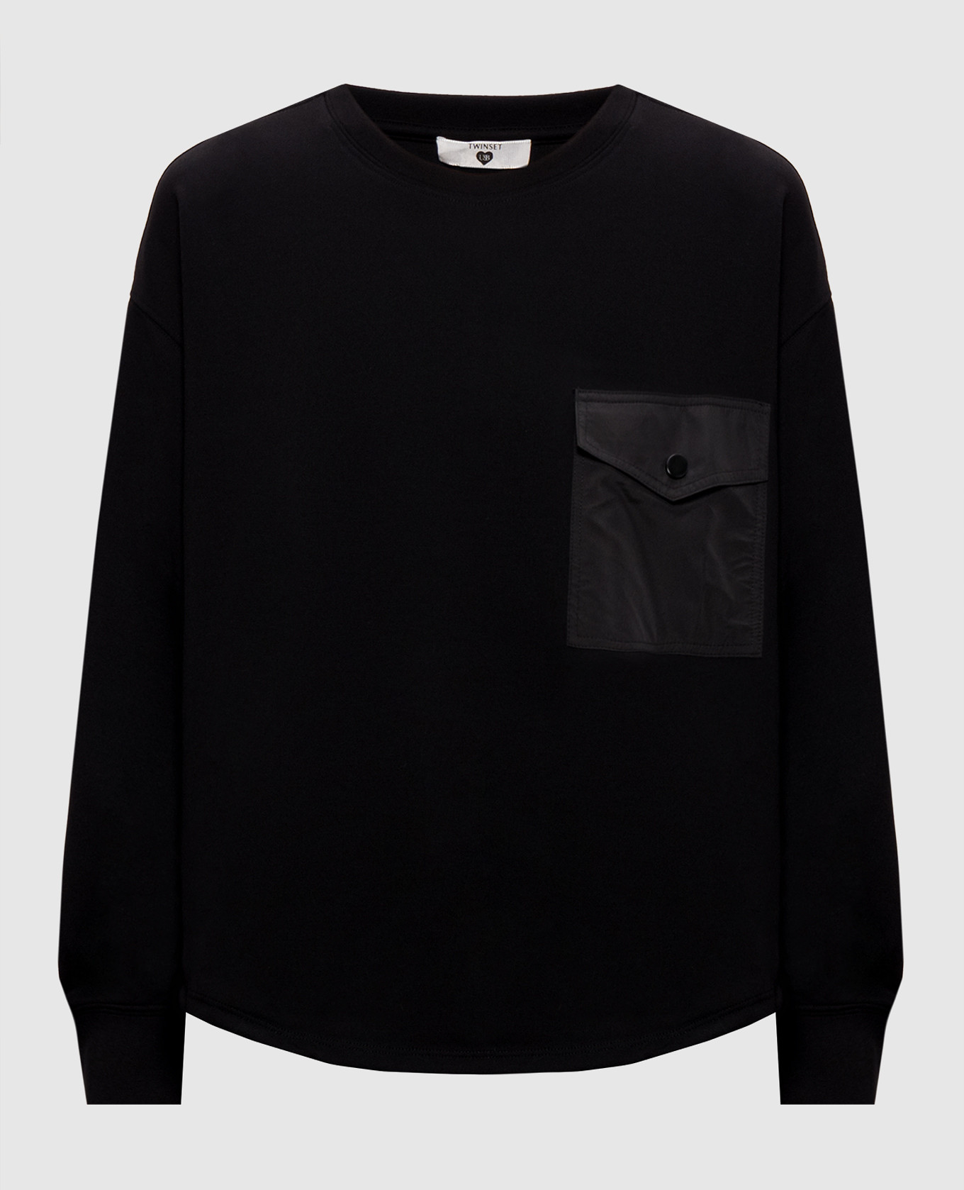 Black sweatshirt with pocket