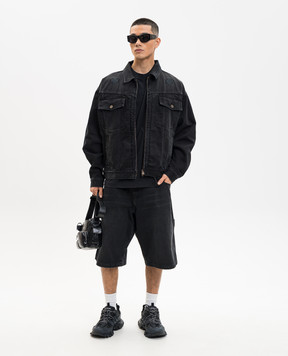 Vetements Black denim Bermuda shorts ME76DP095B1