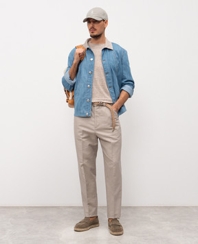 Brunello Cucinelli Blue denim jacket MH2636914