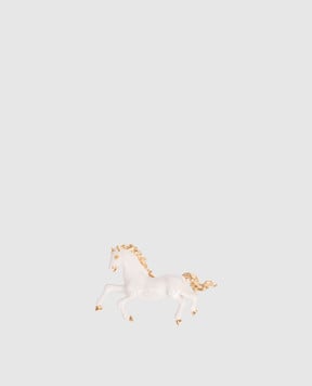 Reco White horse brooch SP100S