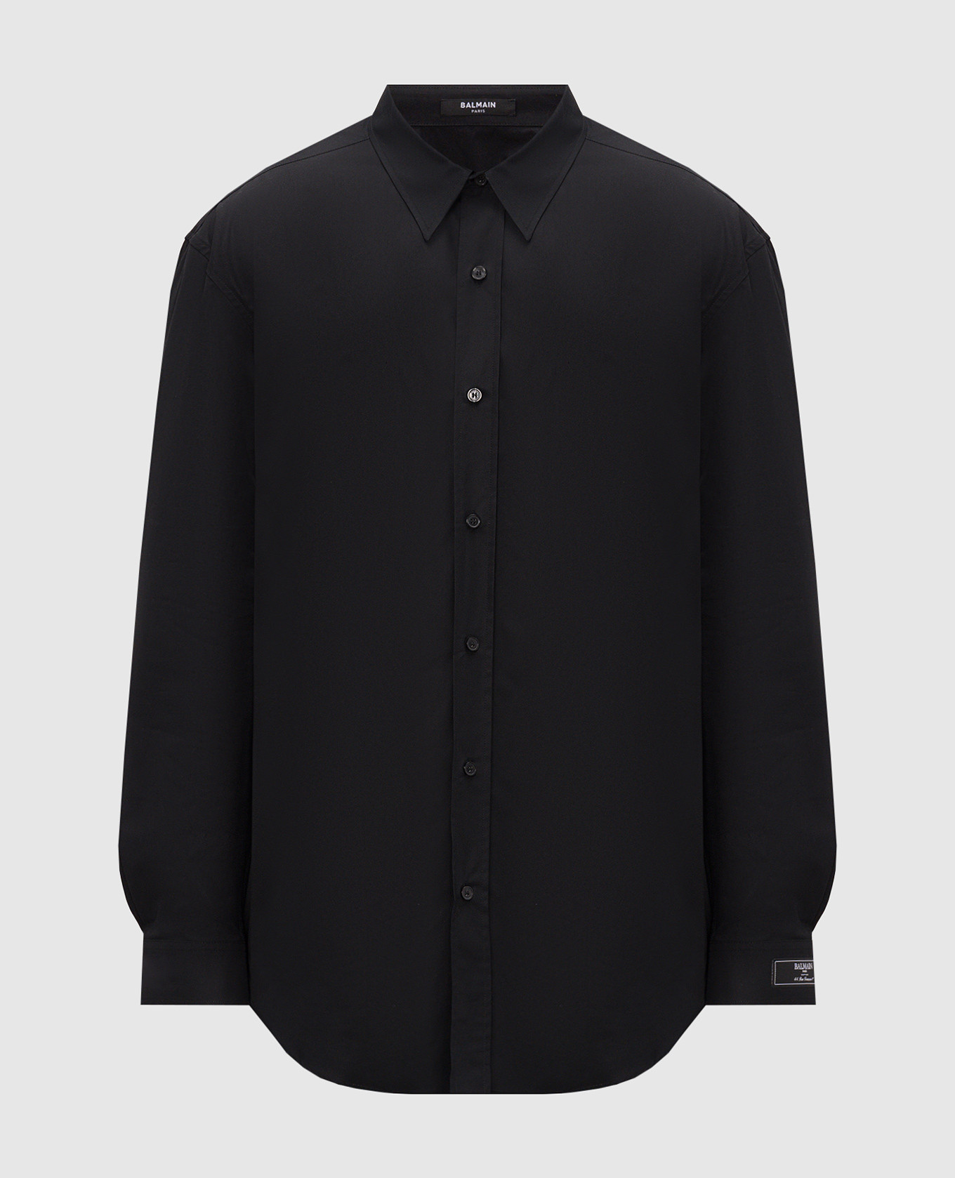 Black shirt with logo patch