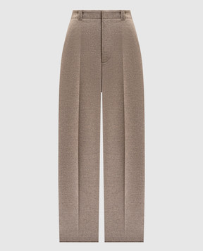 Bottega Veneta Beige wool and cashmere pants 835267V3OO0