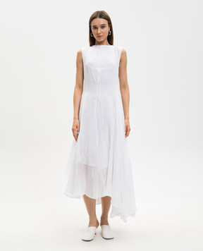 Marc Le Bihan White dress with a reaper effect frame 2177
