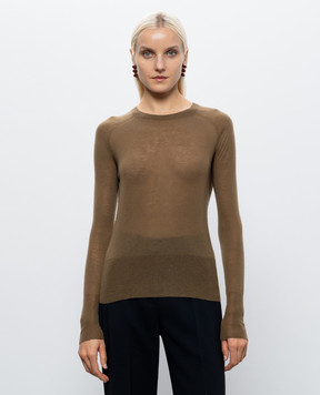 JOSEPH Geras brown cashmere jumper JF009900