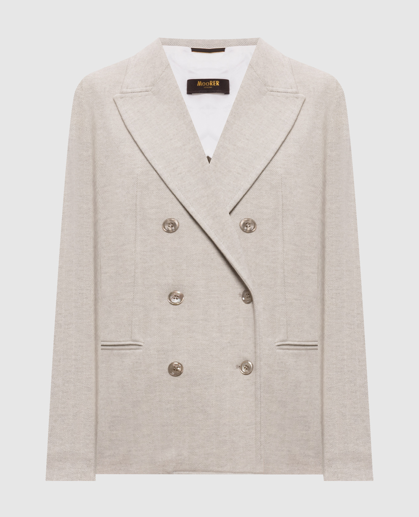 Gray double-breasted jacket