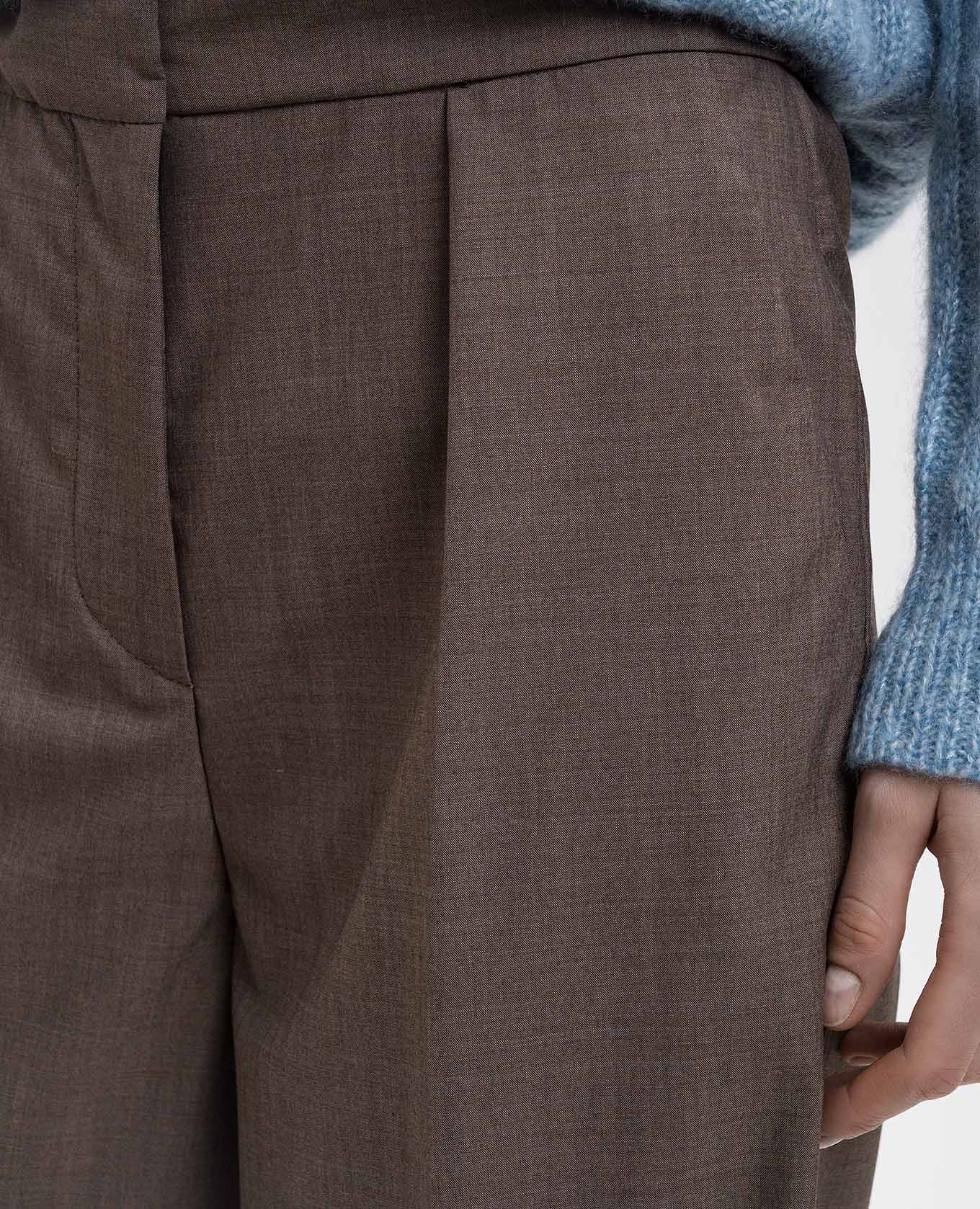 Alanel brown wool pants JOSEPH 5