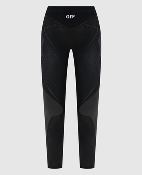 Off-White Black Racing leggings with logo 2VV01HS26KNI001