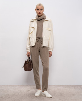 LISA YANG Holly brown cashmere sweater 2021971