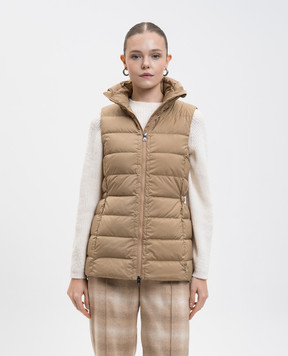 Woolrich Shirley brown down vest CFWWVE2001FRUT5007