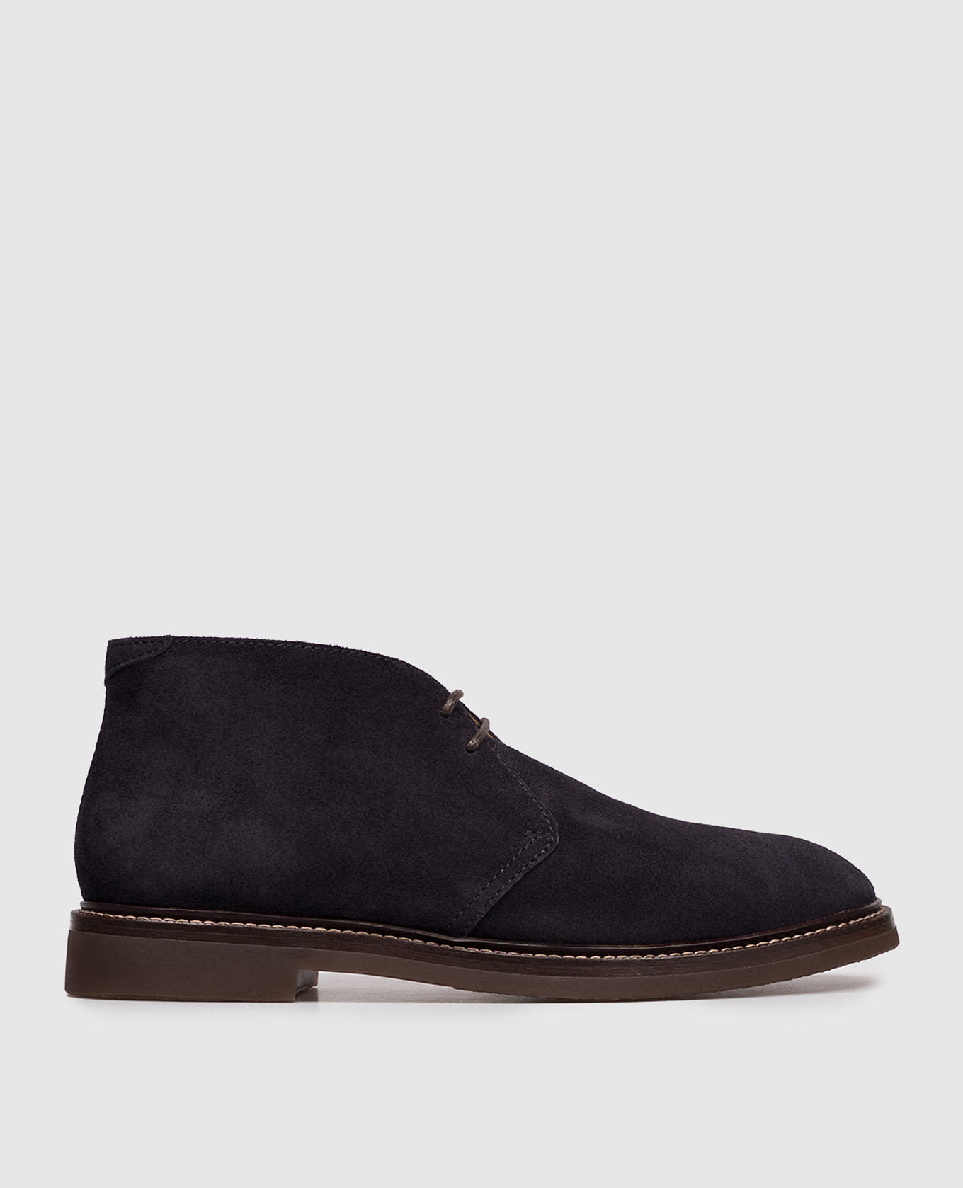 

Blue Suede Chukka Desert Boots Brunello Cucinelli