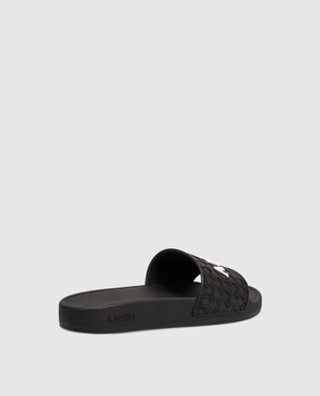 AMIRI Black sliders with logo AMFOSL1005