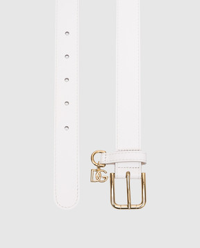 Dolce&Gabbana Children's white belt with monogram EE0071A1065