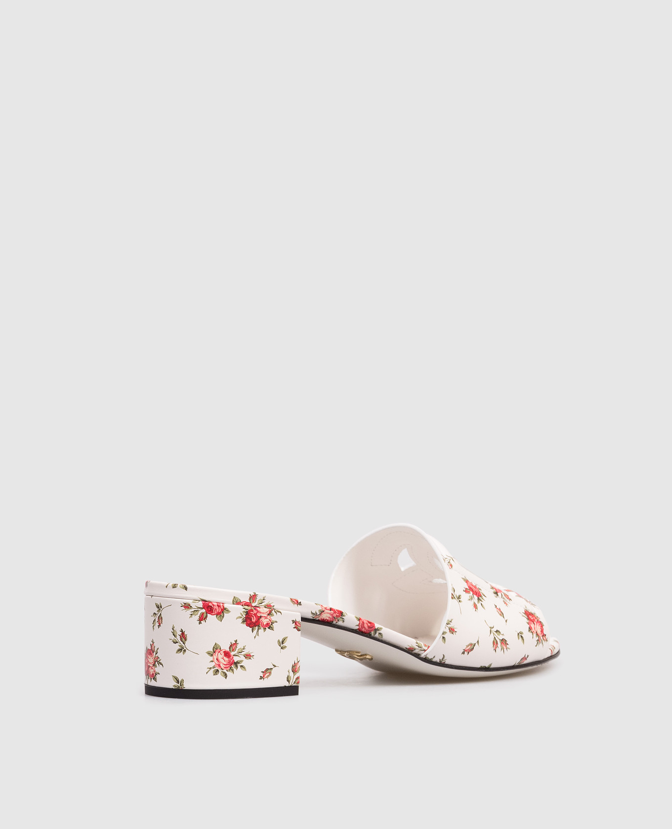 White printed leather mules Dolce&Gabbana 3
