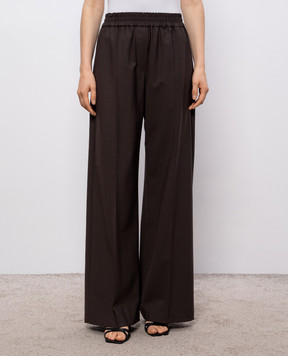 Brunello Cucinelli Brown wool pants MPW07P9002
