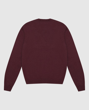 Off-White Children's burgundy sweater with wool 44GHE002F26K002