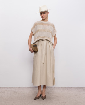 Brunello Cucinelli Beige midi dress M0F79A5092