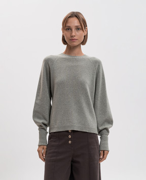 Twinset Green wool and cashmere sweater with lurex 262TP3512