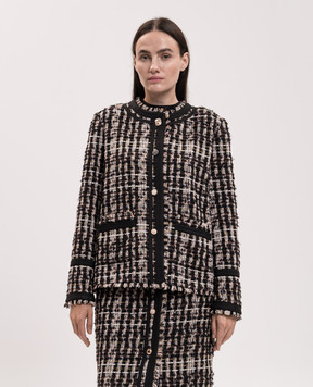 Twinset Black tweed jacket 262AQ2021
