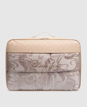 Blumarine Home Beige Lapis bedspread with floral pattern 270x270 W0000250034