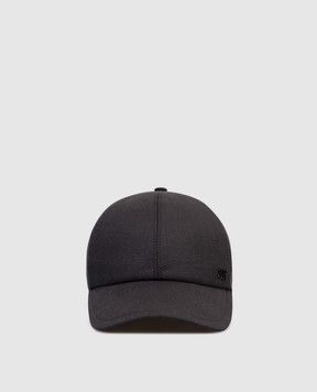 Stefano Ricci Black cashmere and silk cap MCV610013EMA0035