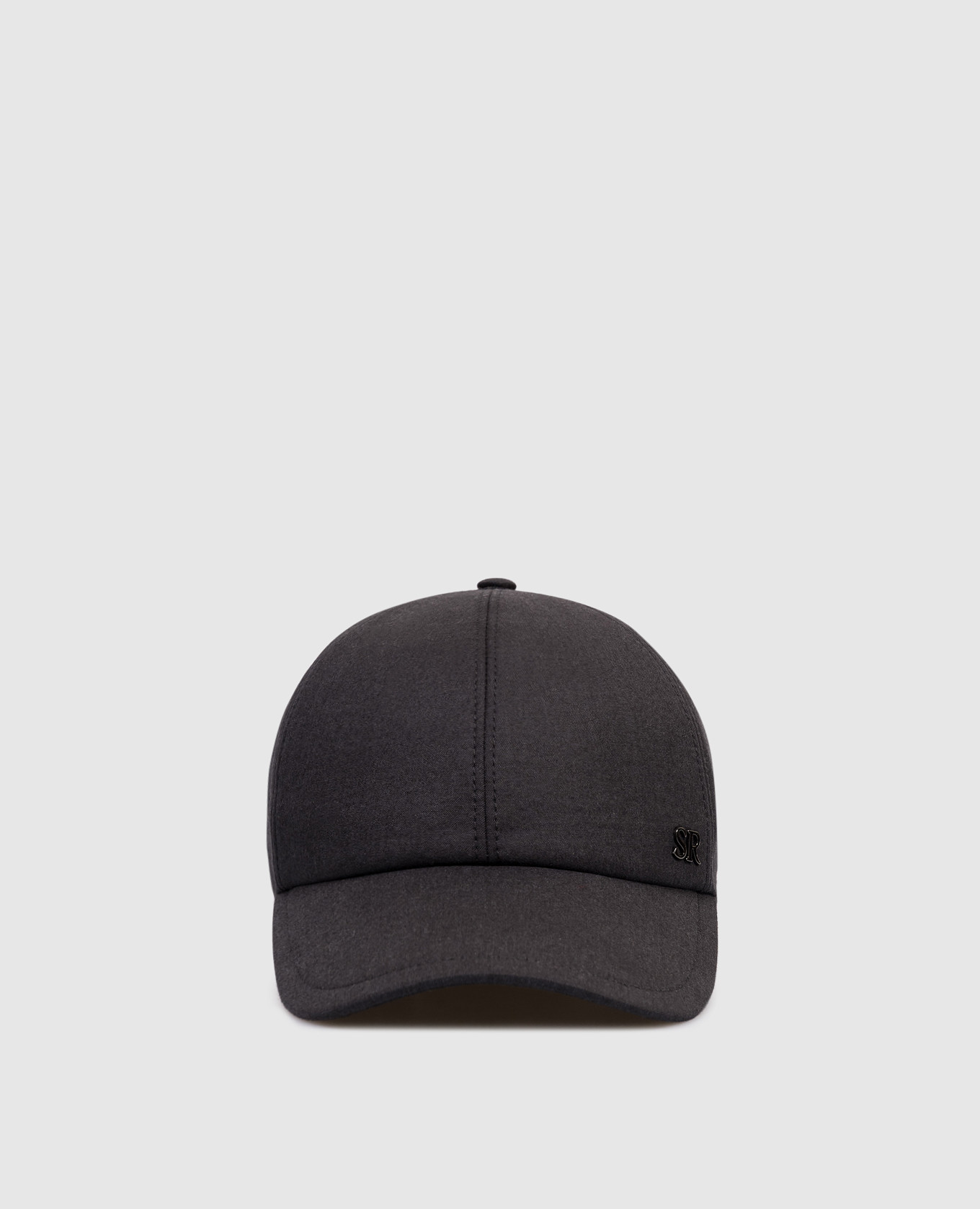 Black cashmere and silk cap